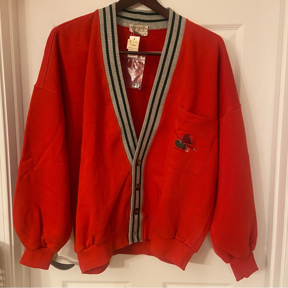 GUCCI | Classic Red Cardigan